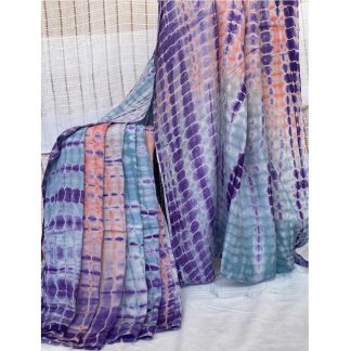 Shibori dye silk saree – 102