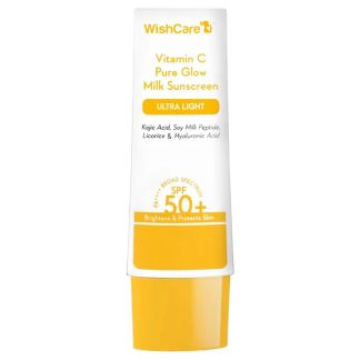 WishCare Vitamin C Pure Glow Milk Sunscreen SPF 50 PA++++ 50g