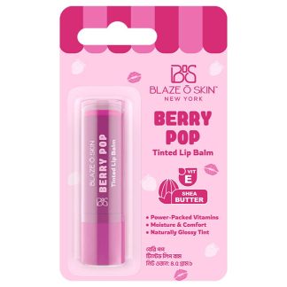 Blaze O Skin Berry Pop Tinted Lip Balm -4.5gm