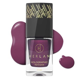 Herlan Holographic Nail Enamel Purple Hearts