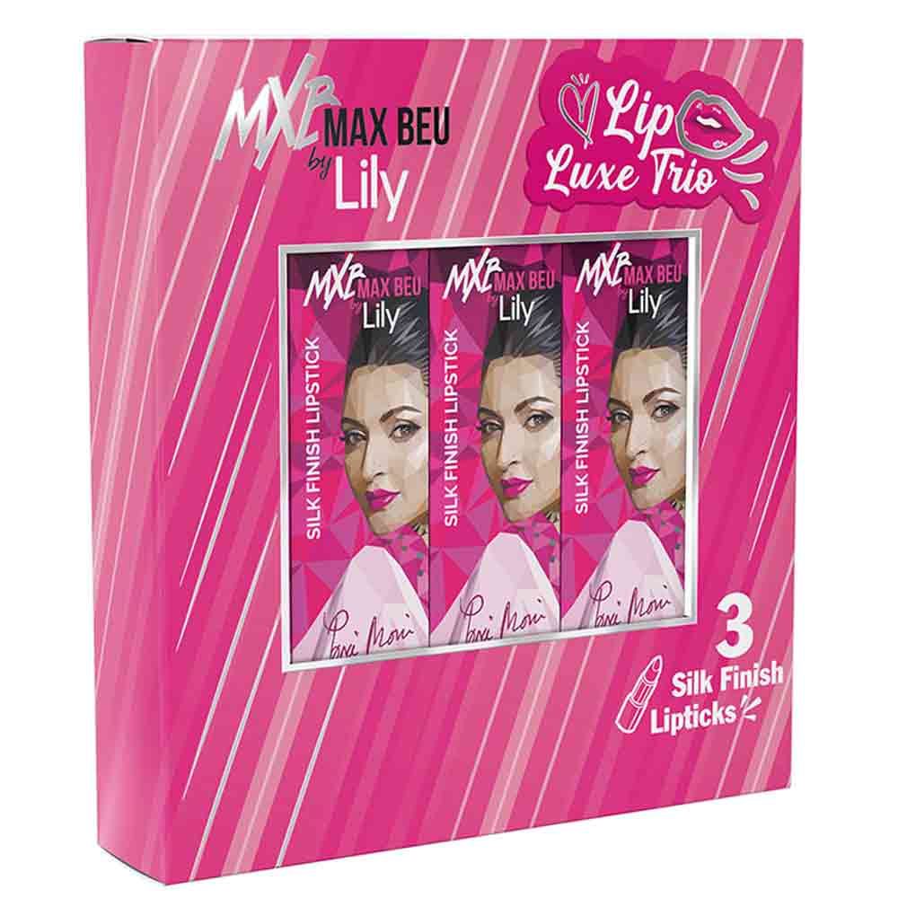 Max Beu Lip Luxe Trio (Shade 57+60+62)