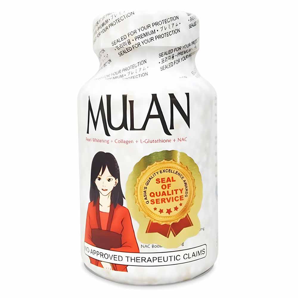 Mulan 4 in 1 Pearl Whitening Collagen 60 Piece Capsules