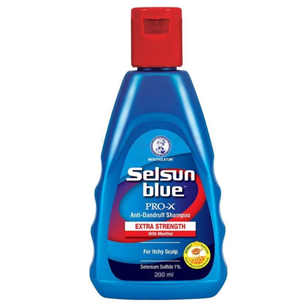 Selsun Blue PRO X Extra Strength Anti Dandruff Shampoo with Menthol for Itchy Scalp -200ml