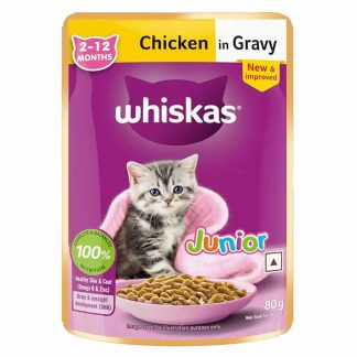Whiskas Chicken in Gravy Kitten Pouch -80gm
