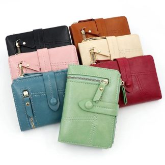 Clutch Bag Three Folds Female Small Coins Purse Card Holder