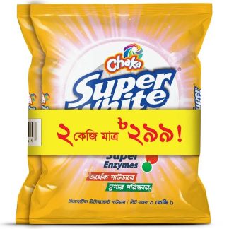 Buy 2 kg Chaka Super White Premium Detergent Powder & Get 61 TAKA OFF