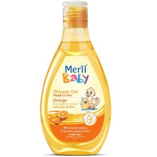 Meril Baby Shower Gel Head to Toe Orange - 100ml