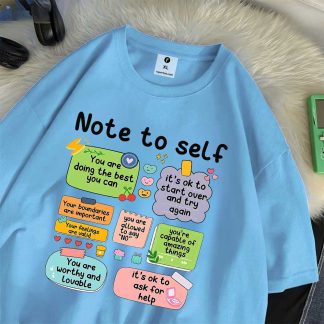 Note to Self Drop Shoulder T-Shirt