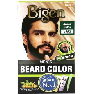 Bigen Mens Beard Color Brown Black B102