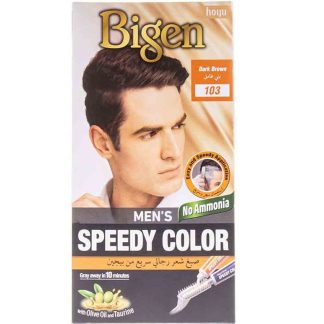 Bigen Men's Speedy Color Dark Brown 103 80gm