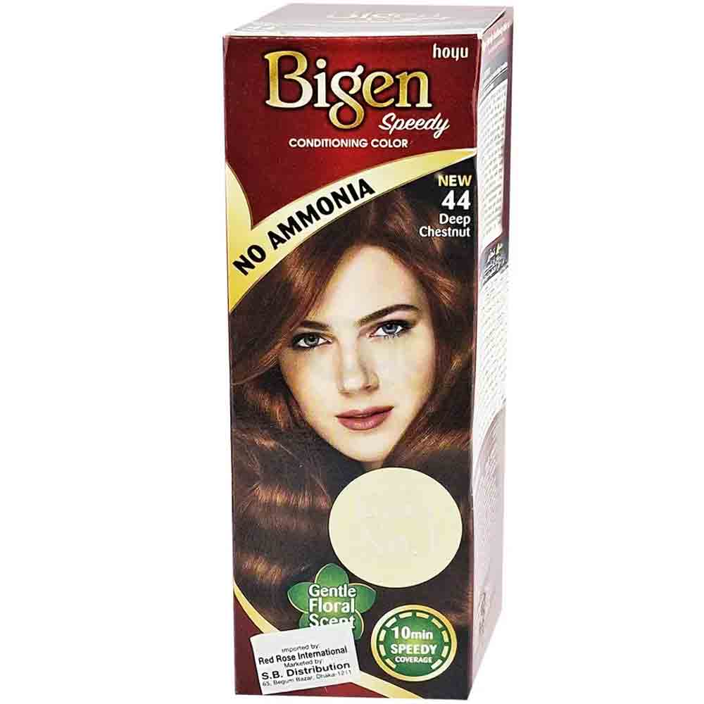 Bigen Speedy Conditioning Color No Ammonia New 44 Deep Chestnut