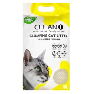 Clean+ Clumping Cat Litter Lemon -10L