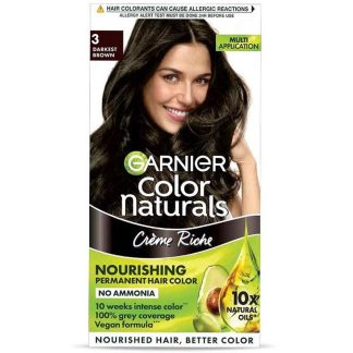 Garnier Color Naturals 3 Darkest Brown 70ml + 60g