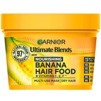 Garnier – Ultimate Blends Hair Food Banana 3-in-1 Dry Hair Mask Treatment