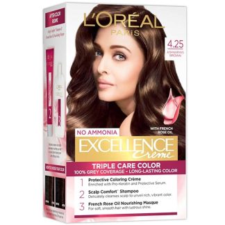 L'Oreal Paris Permanent Hair Colour 4.25 Aishwarya'S Brown 72ml+100g