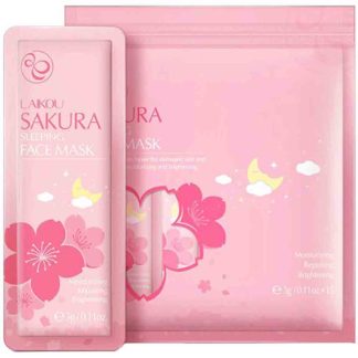 Laikou Sakura Sleeping Face Mask - 15 Pcs