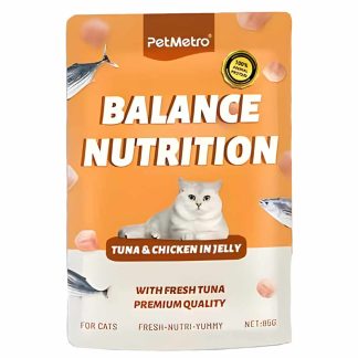 PetMetro Balance Nutrition Cat Pouch Tuna and Chicken in Jelly -85g