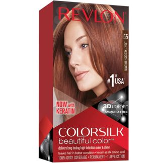 Revlon ColorSilk Beautiful Colo 55 Light Reddish Brown