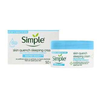 Simple Water Boost Skin Quench Sleeping Cream -50ml