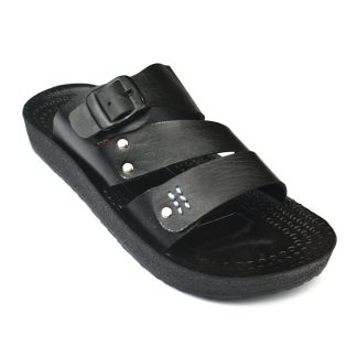 New Design Black Color Sandal for Men