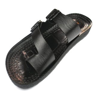 New Design Black Color Sandal for Men