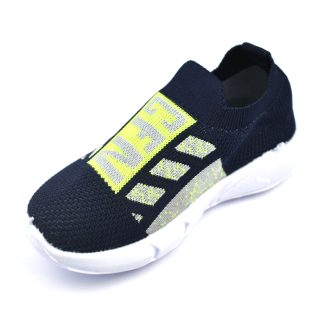 Knitted Fabric Lace Up Casual Baby Sneakers