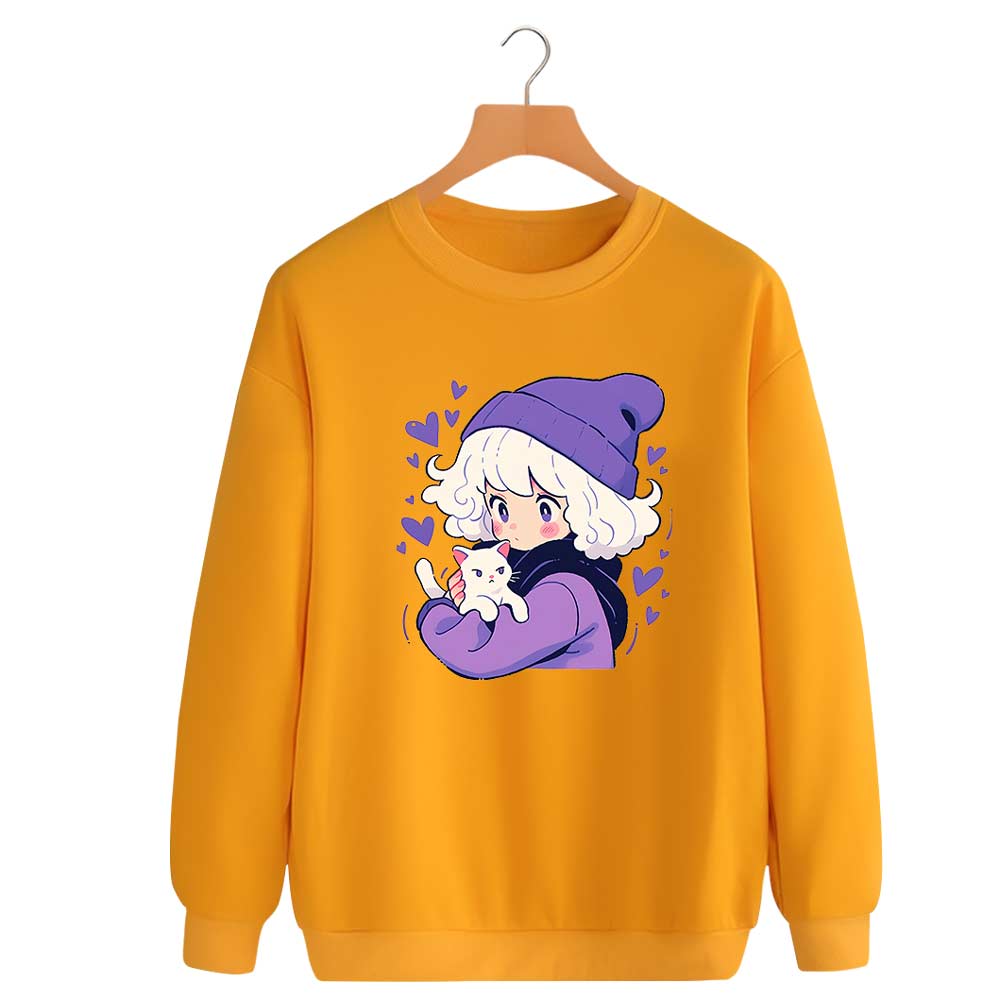 Cat Girl Premium Sweatshirt for Women