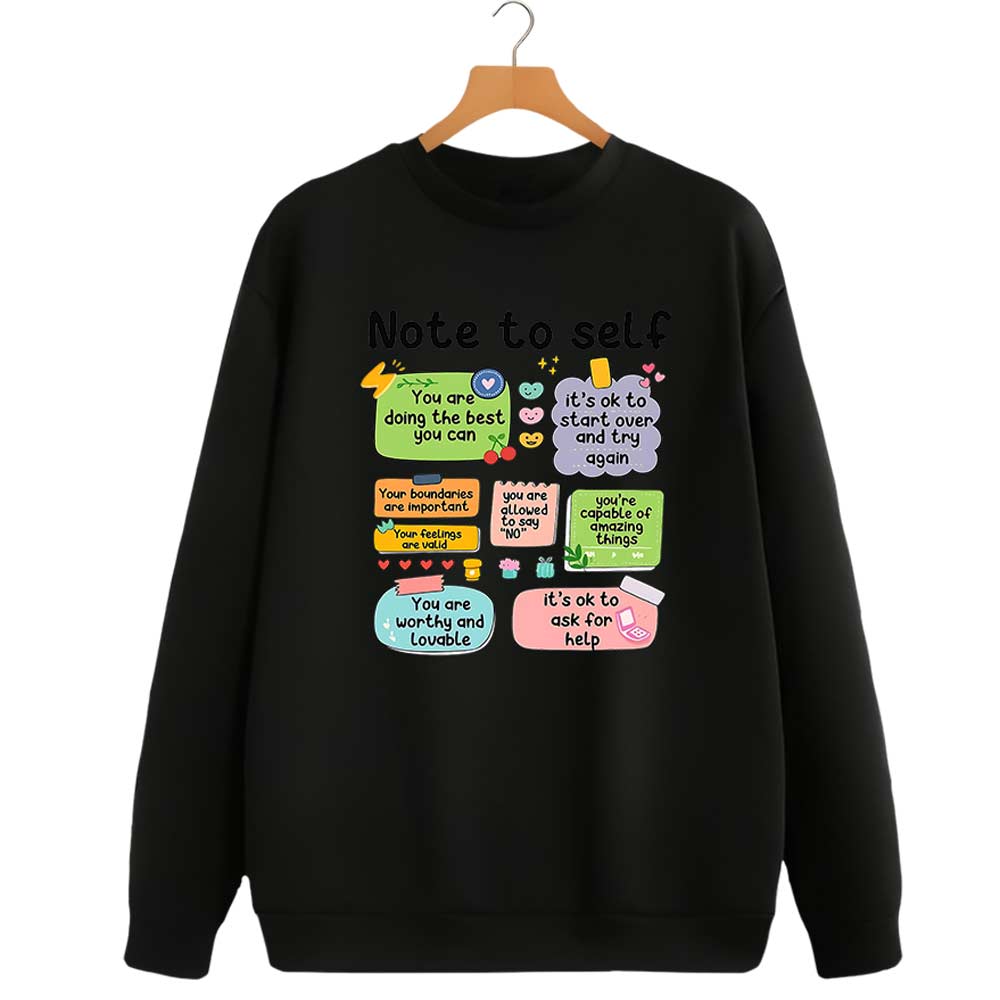 Note to Self Premium Sweatshirt for Women