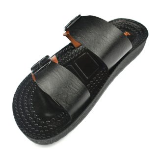 Trendy Design Black Color Sandal for Men