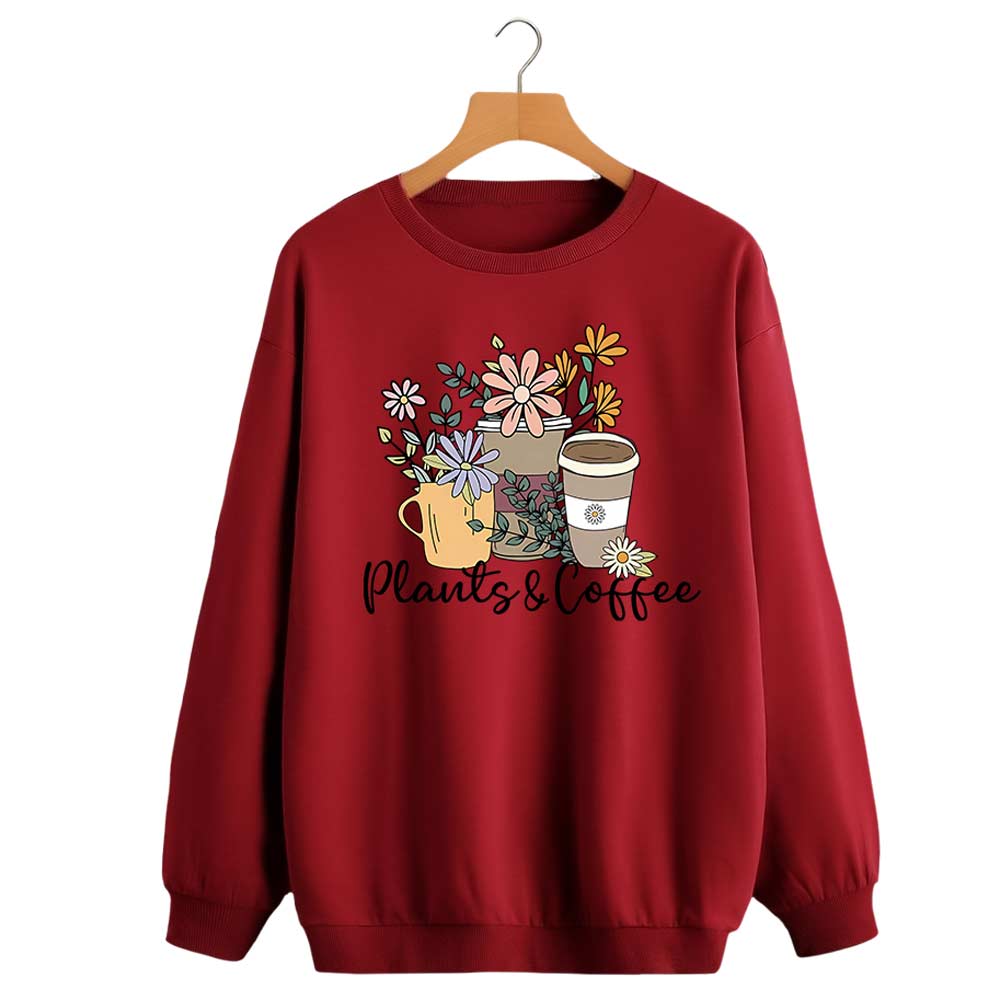 Plants Coffee Premium Sweatshirt for Women