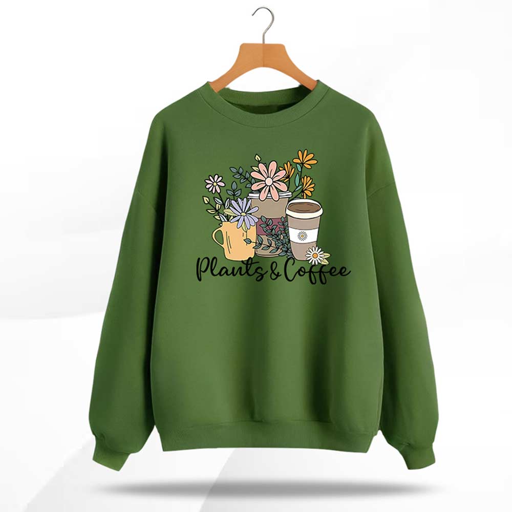 Plants Coffee Premium Sweatshirt for Women