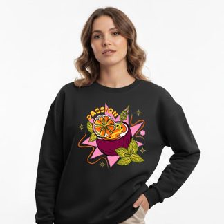Passion fruits design sweatshirt for women