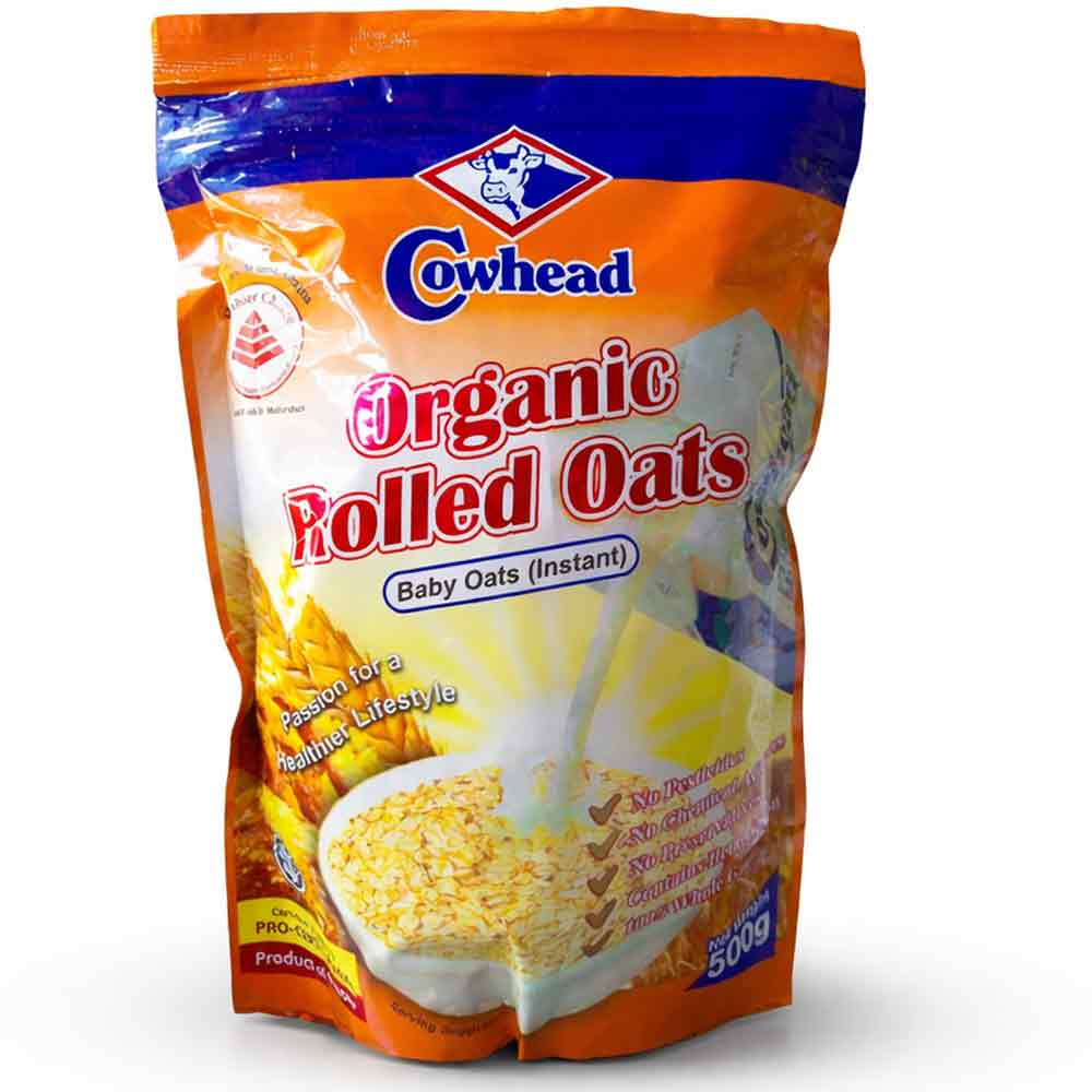 Cowhead Organic Baby Rolled Oats - 500gm