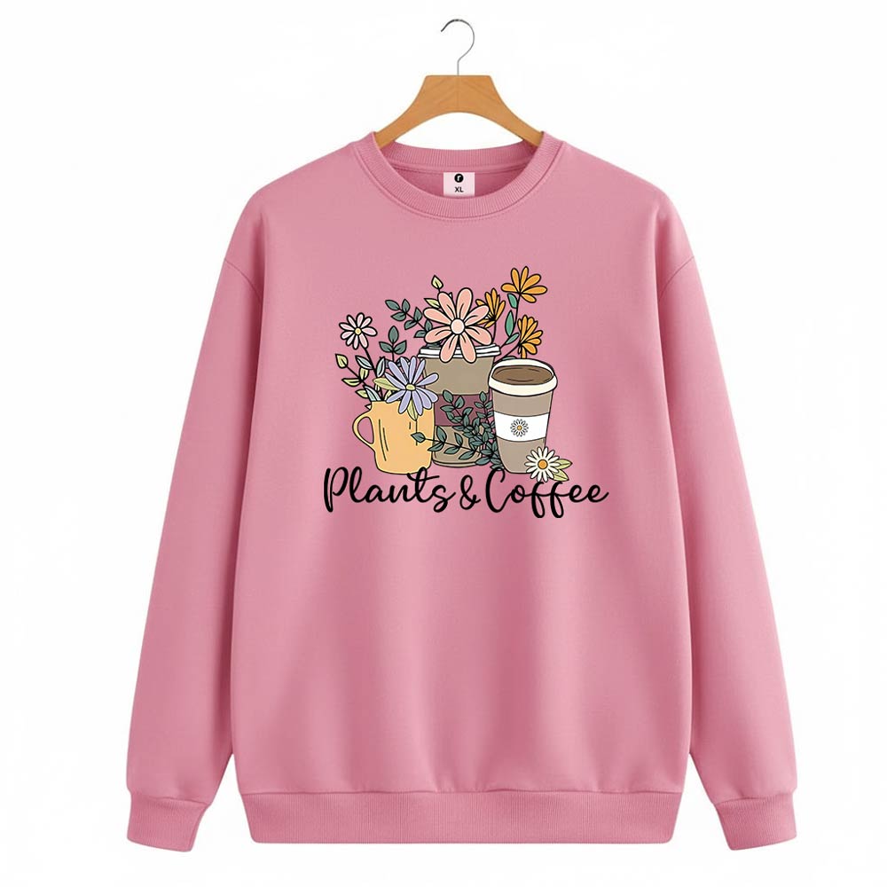 Plants Coffee Sweatshirt For Women