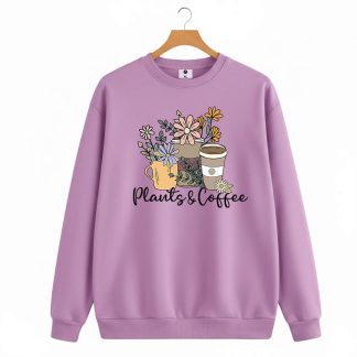 Plants Coffee Sweatshirt For Women