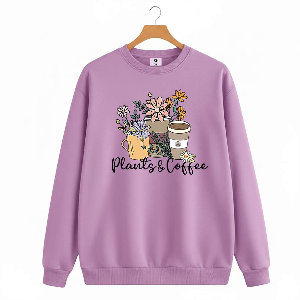 Plants Coffee Sweatshirt For Women