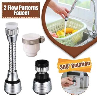 360 Degree Faucet Anti Splash Head Dual Mode Water Saver