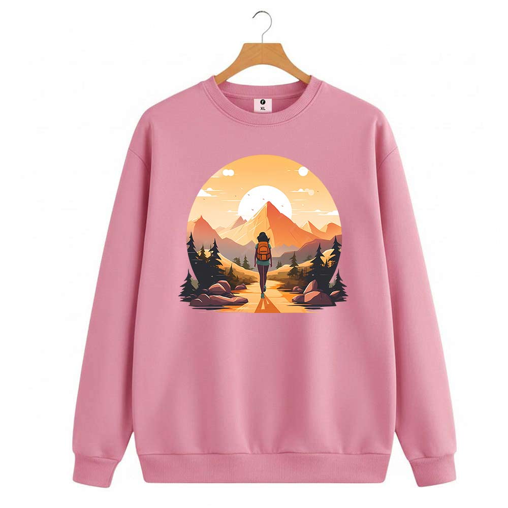 Adventure Tour Design Sweatshirt For Women