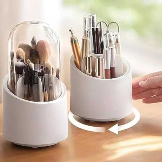 360′ Rotary Cosmetic Brush Storage Bucket