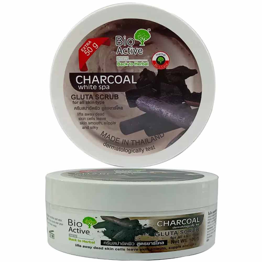 Bio Active Charcoal White Spa Gluta Scrub 100gm