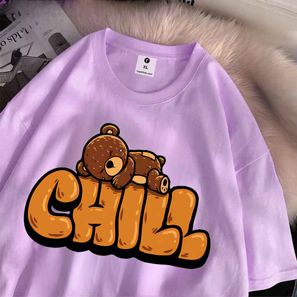 Chill Oversized Drop Shoulder T-Shirt for Women