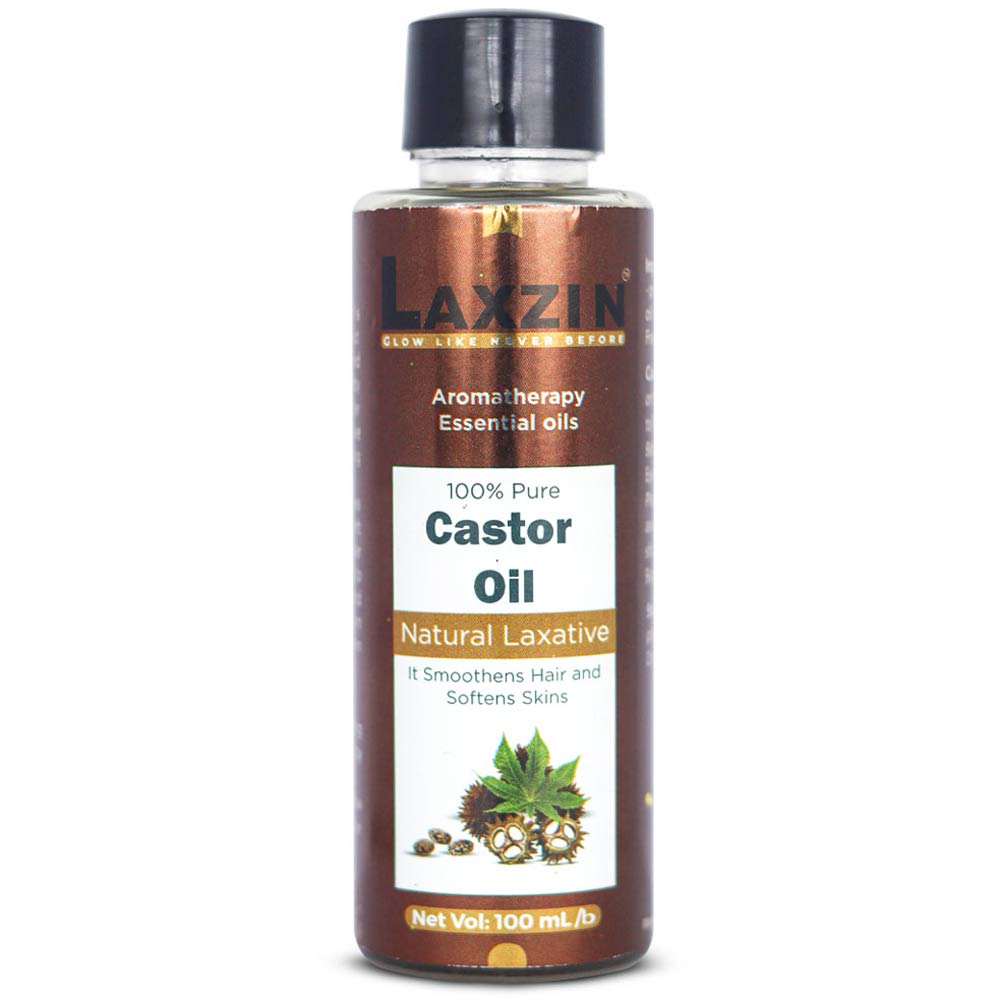 Laxzin 100% Pure Cold Pressed & Hexane Free Castor Oil