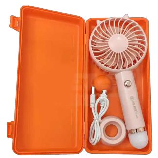 JYSUPER 2320 Mini Rechargeable Fan with Led Light