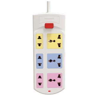 Walton 6 Point Extension Socket with 3m Cable WES6P3M