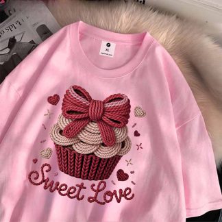 Sweet Love Oversize Drop Shoulder T-Shirt