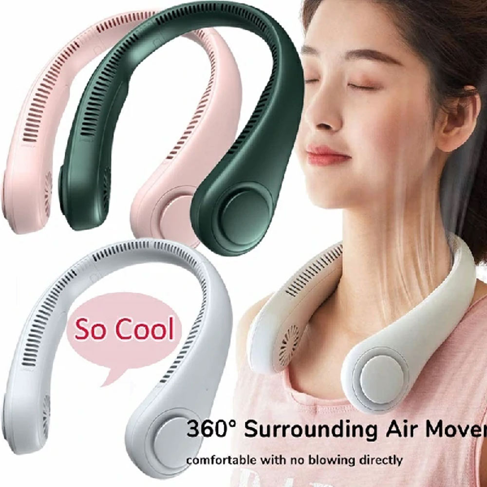 USB Rechargeable Portable Mini Bladeless Neck Fan