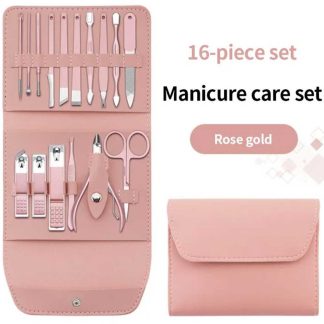 16 PCS Stainless Steel Portable Nail Clipper Set
