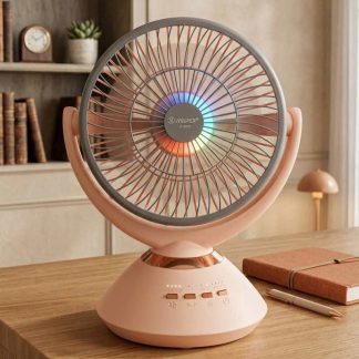 Joy Super JY-2570 Professional 6 Battery Rechargeable Portable Table Fan