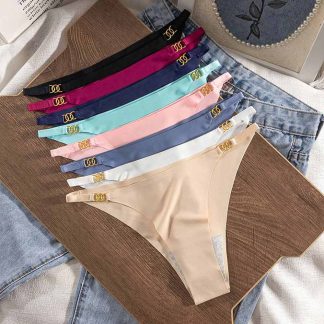 Seamless Sexy Thongs Women's Underwear Low Rise Briefs Panties