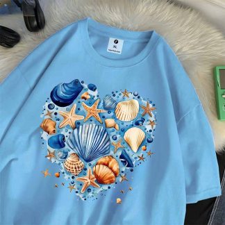 Seashell Oversize Drop Shoulder T-Shirt